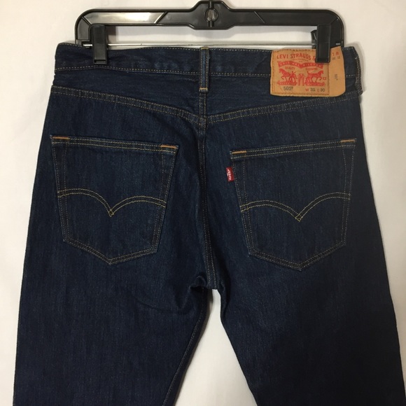 Levi's 501 Straight Leg Denim Jeans - Picture 4 of 5